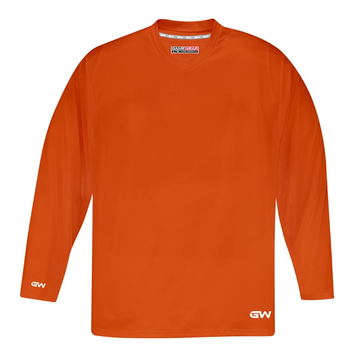 "Gamewear 5500 Prolite Junior Practice Hockey Jersey in Orange Size Large/X-Large"