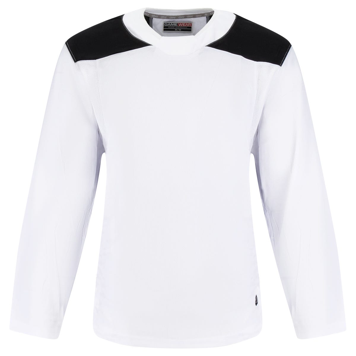 Gamewear 6500 Profit Adult Practice Hockey Jersey in White/Black Size XX-Large