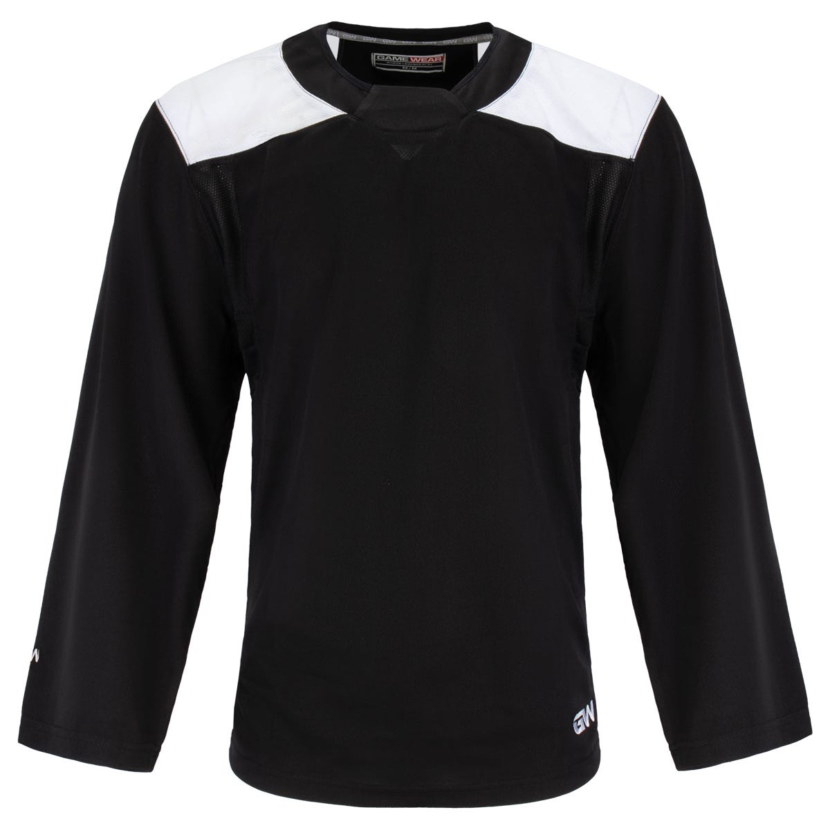 Gamewear 6500 Profit Adult Practice Hockey Jersey in Black Size Large