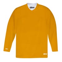 "Gamewear 7500 Prolite Junior Reversible Hockey Jersey in Yellow/White Size Goal Cut (Junior)"