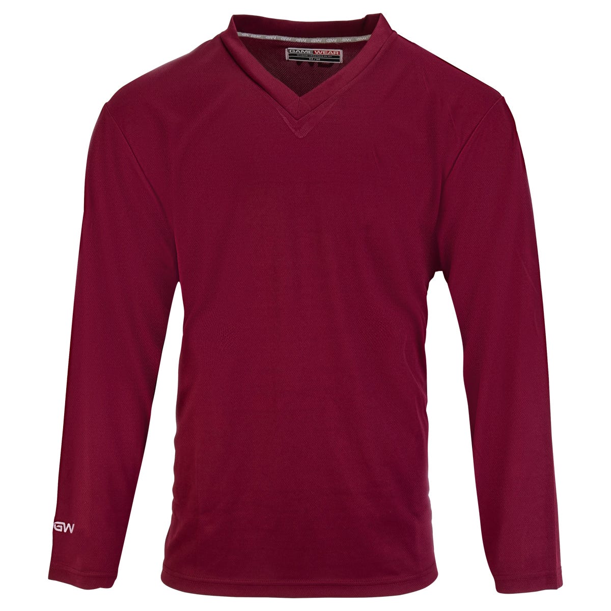 "Gamewear 5500 Prolite Adult Practice Hockey Jersey in Maroon Size Small"