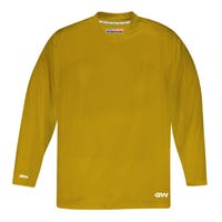 "Gamewear 5500 Prolite Adult Practice Hockey Jersey in Vegas Gold Size Goal Cut (Intermediate)"