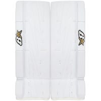 Brians NetZero 2 Intermediate Goalie Leg Pads in White/White Size 30+1in