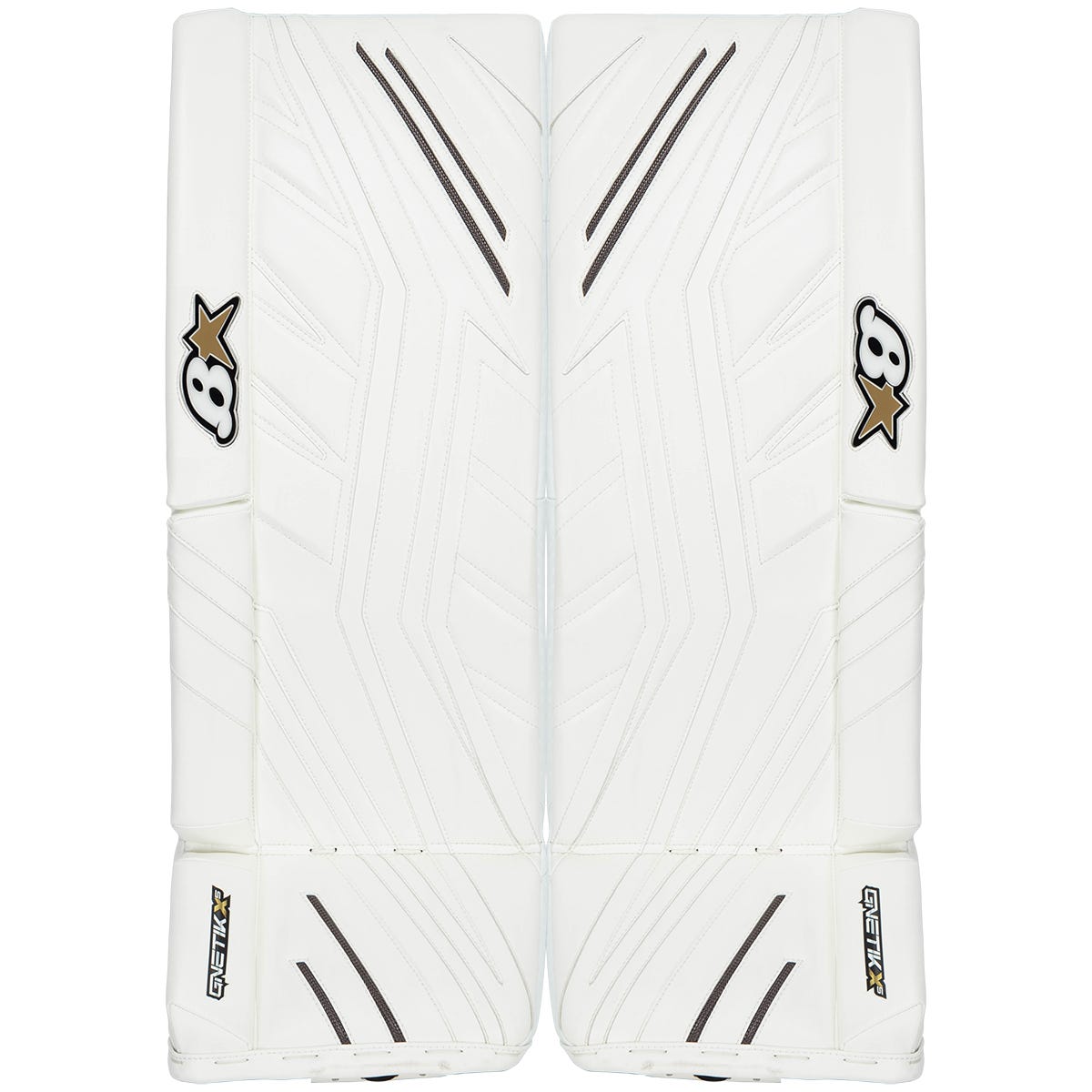 Brians Brians G-Netik X5 Senior Goalie Leg Pads in White Size 34+1in