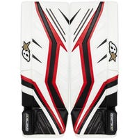 Brians Brian's G-Netik X5 Intermediate Goalie Leg Pads in White/Black/Red Size 30+1in