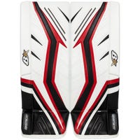 Brians Brian's G-Netik X5 Junior Goalie Leg Pads in White/Black/Red Size 27+1in