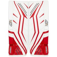 Brians Brian's G-Netik X5 Junior Goalie Leg Pads in White/Red Size 27+1in