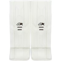 Brians Brian's Optik X3 Intermediate Goalie Leg Pads in White/White Size 31+1in