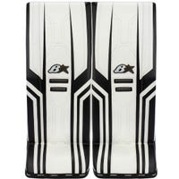 Brians Brian's Optik X3 Junior Goalie Leg Pads in White/Black Size 27+1in