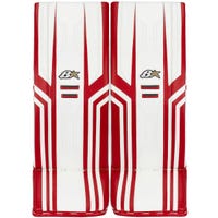 Brians Brian's Optik X3 Senior Goalie Leg Pads in White/Red Size 34+1in