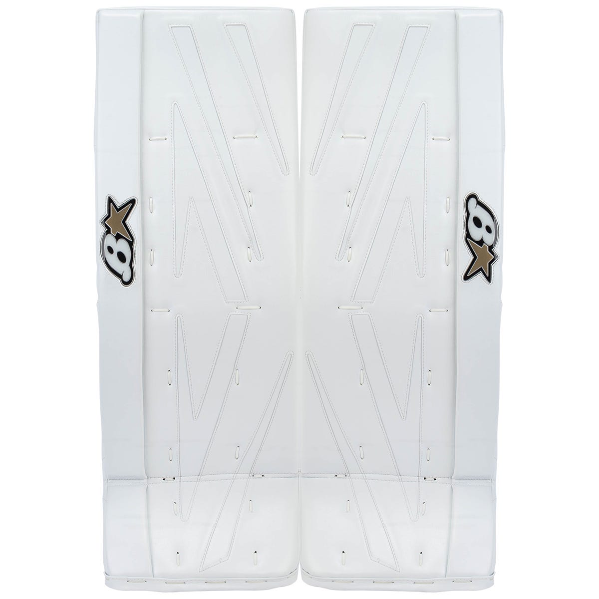 Brians Brians NetZero 3 Intermediate Goalie Leg Pads in White/White Size 30+1in
