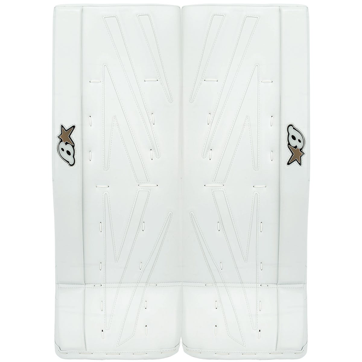 Brians Brians NetZero 3 Junior Goalie Leg Pads in White/White Size 29+1in