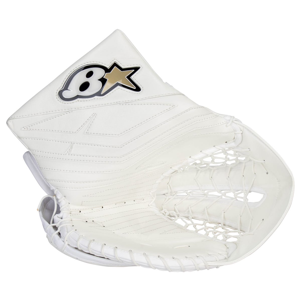 Brians Brians Iconik X Senior Goalie Glove in White/White