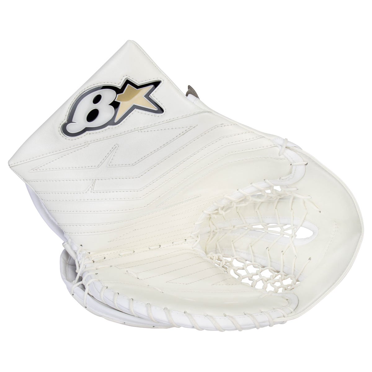 Brians Brians Iconik X Intermediate Goalie Glove in White/White