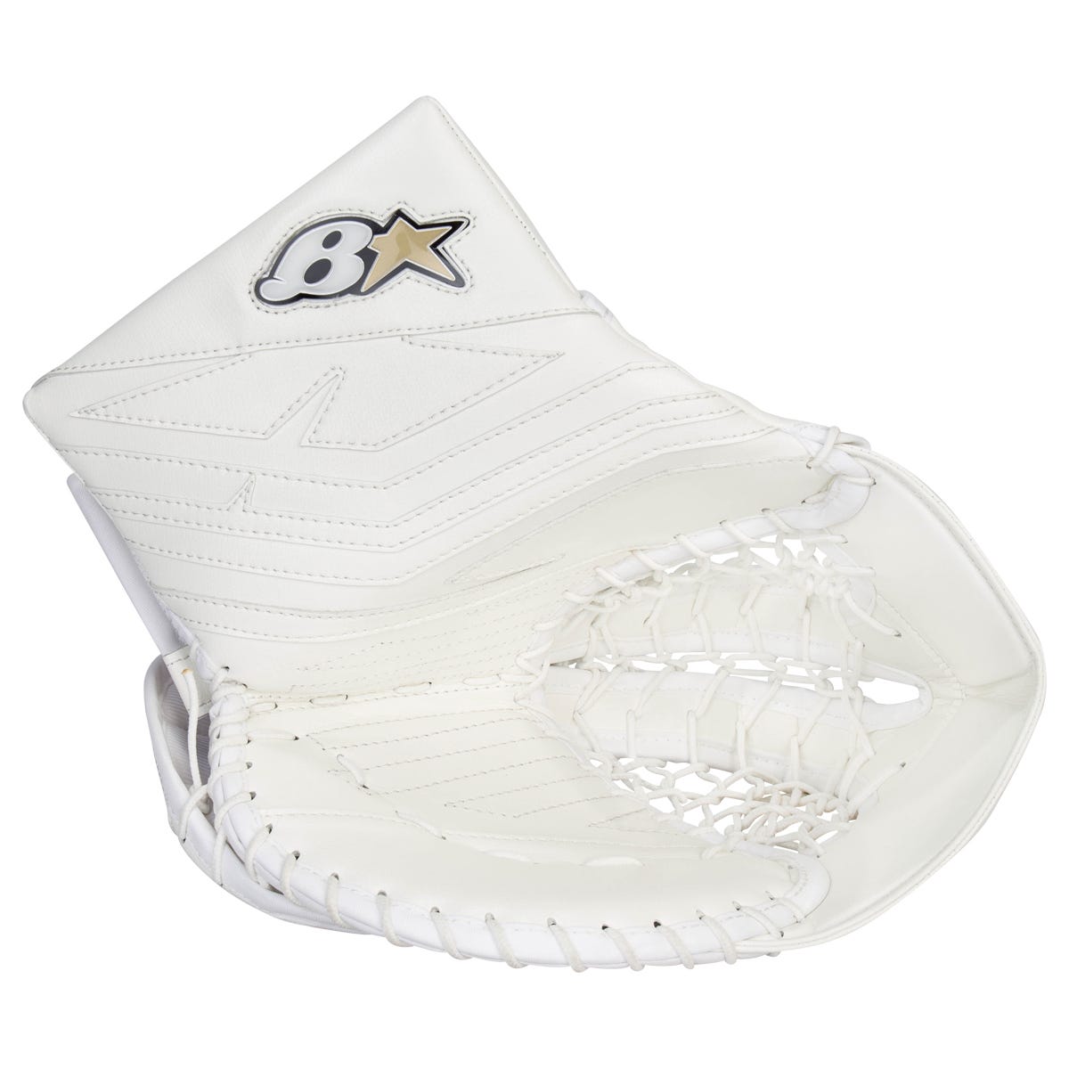 Brians Brians Iconik X Junior Goalie Glove in White/White