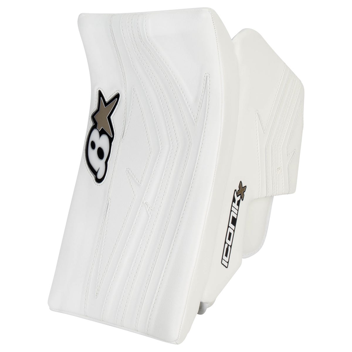Brians Brians Iconik X Junior Goalie Blocker in White/White