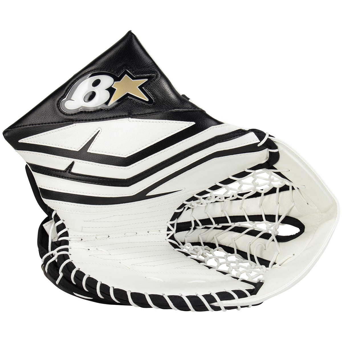Brians Brians Iconik X Senior Goalie Glove in White/Black