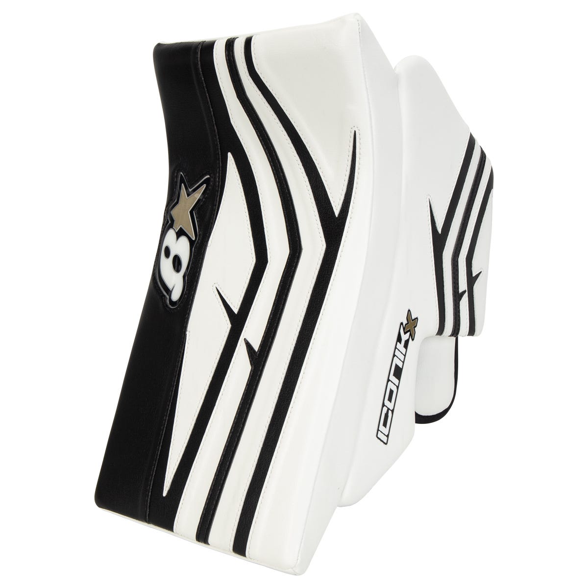 Brians Brians Iconik X Senior Goalie Blocker in White/Black