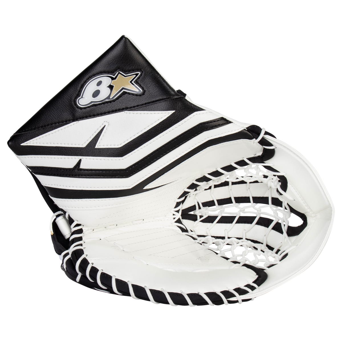 Brians Brians Iconik X Junior Goalie Glove in White/Black