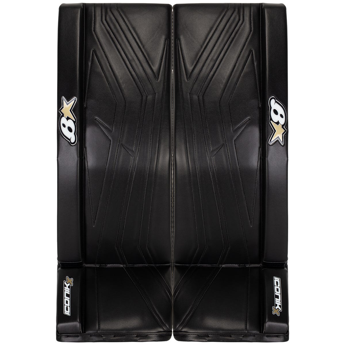 Brians Brians Iconik X Senior Goalie Leg Pads in Black Size 33+1in