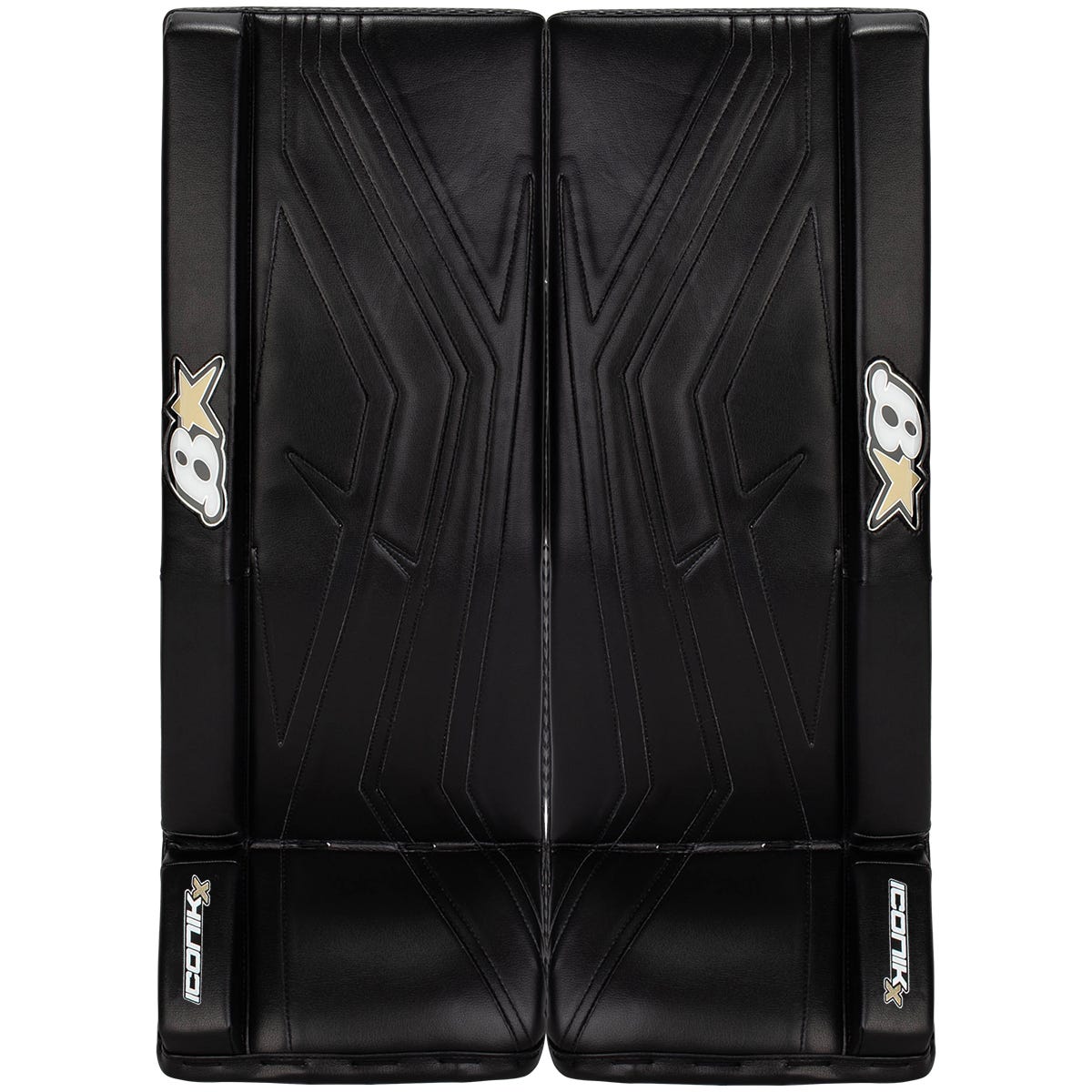 Brians Brians Iconik X Intermediate Goalie Leg Pads in Black Size 30+1in