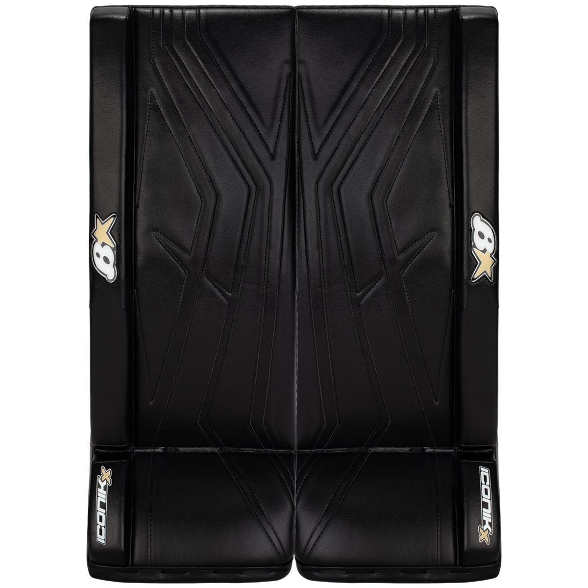 Brians Brians Iconik X Junior Goalie Leg Pads in Black Size 27+1in