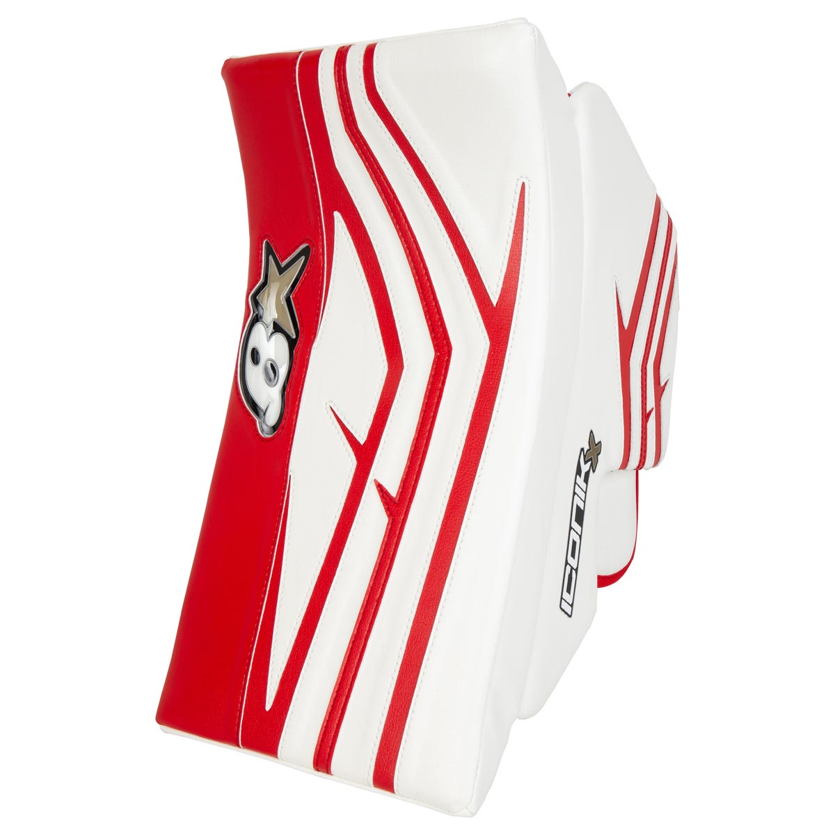 Brians Brians Iconik X Senior Goalie Blocker in White/Red