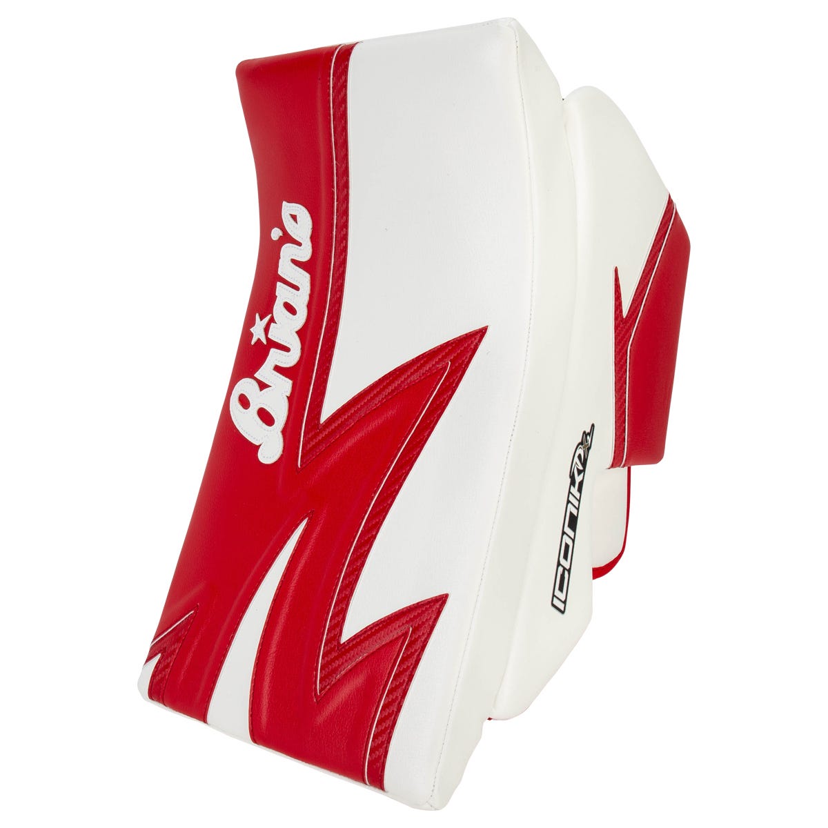 Brians Brians Iconik DX2 Senior Goalie Blocker in White/Red