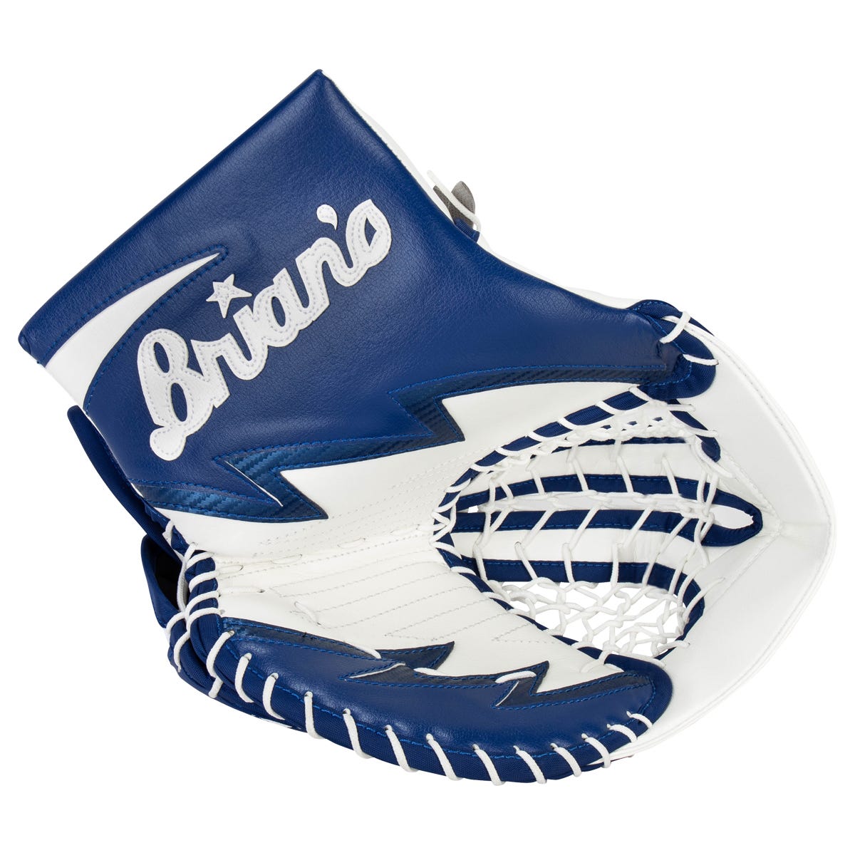 Brians Brians Iconik DX2 Junior Goalie Glove in White/Blue