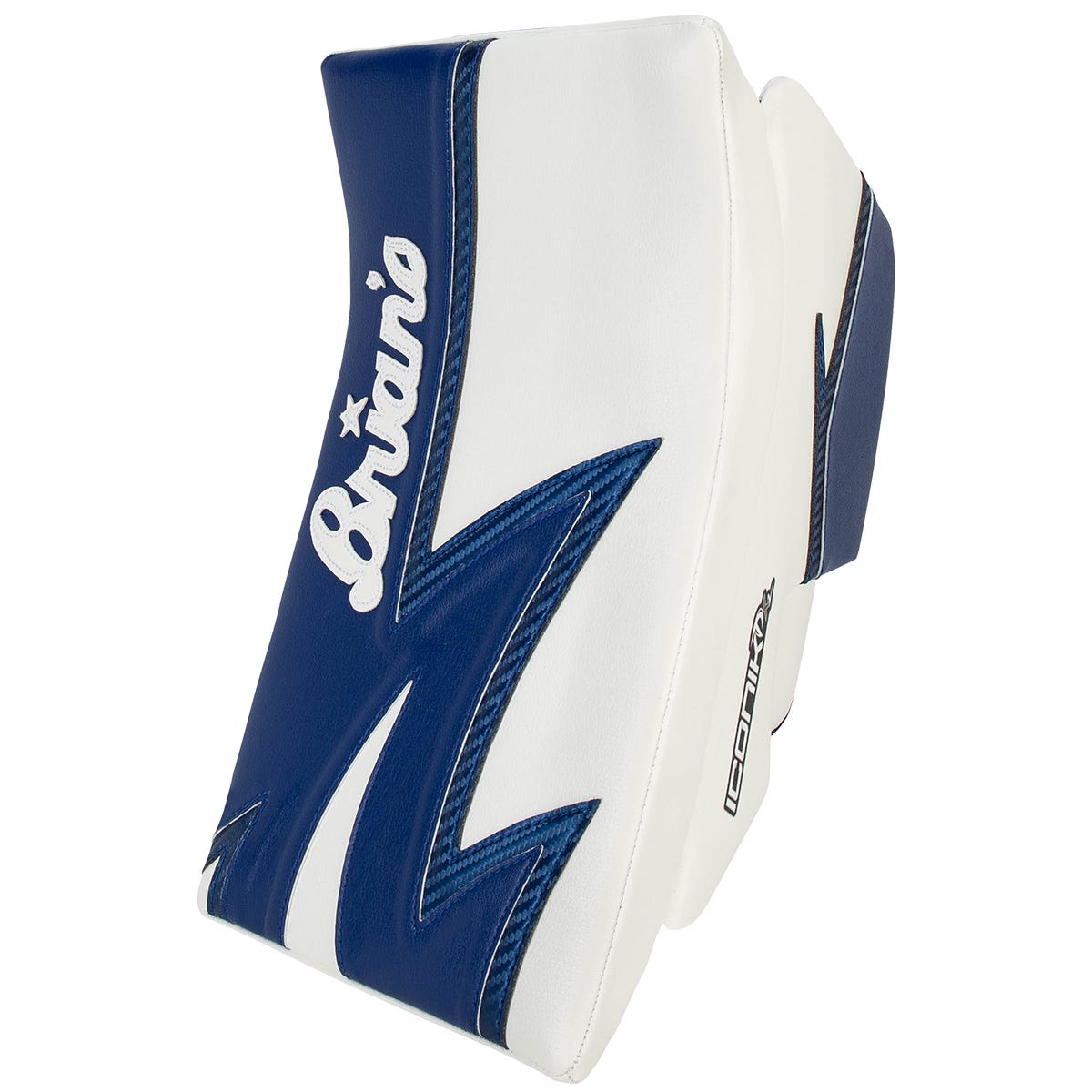 Brians Brians Iconik DX2 Junior Goalie Blocker in White/Blue