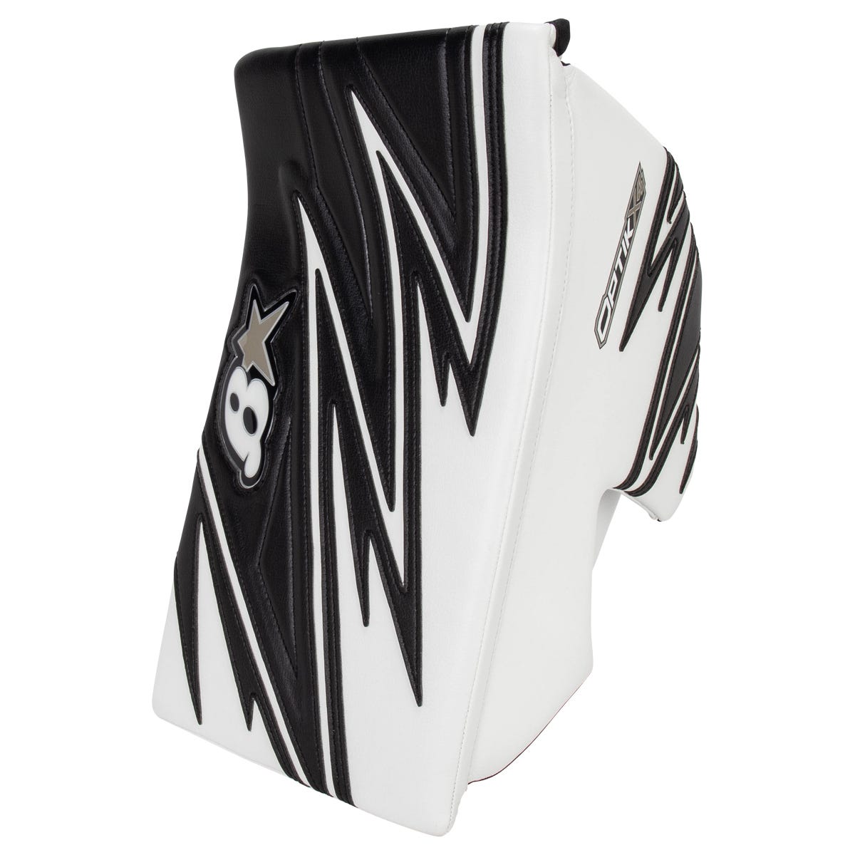 Brians Brians Optik X4 Senior Goalie Blocker in White/Black