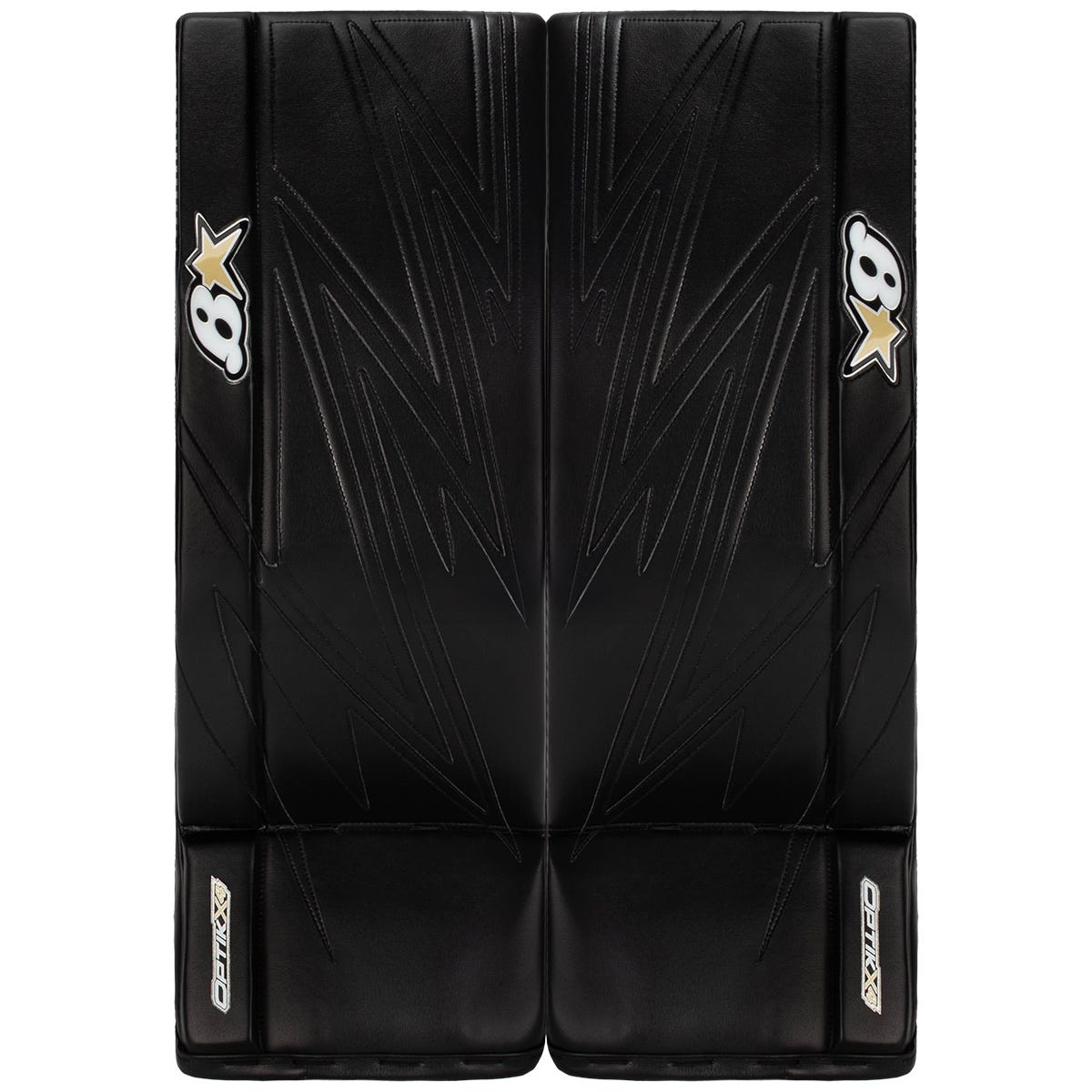 Brians Brians Optik X4 Senior Goalie Leg Pads in Black Size 33+1in