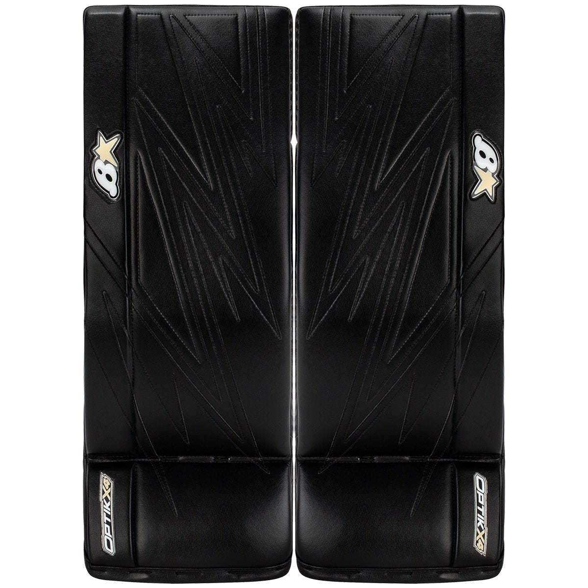 Brians Brians Optik X4 Junior Goalie Leg Pads in Black Size 27+1in
