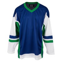 "Stadium Youth Hockey Jersey - Royal/Kelley/White in Royal/Kelly Green/White Size Small/Medium"