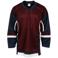 Stadium Adult Hockey Jersey - in Maroon/Navy/White Size XX-Large