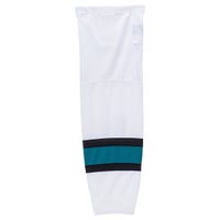 Stadium San Jose Sharks Mesh Hockey Socks in White (SJO 2) Size Senior