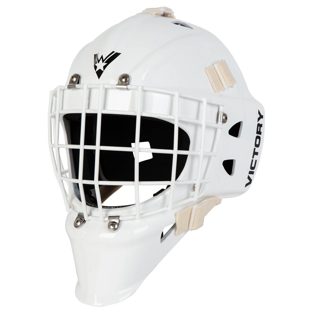 Victory Hockey Victory V2 Custom Goalie Mask in White Size Junior