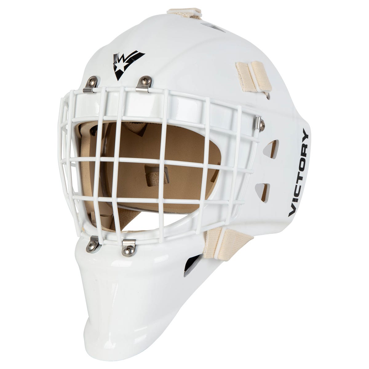 Victory Hockey Victory V6 Custom Goalie Mask in White Size Senior