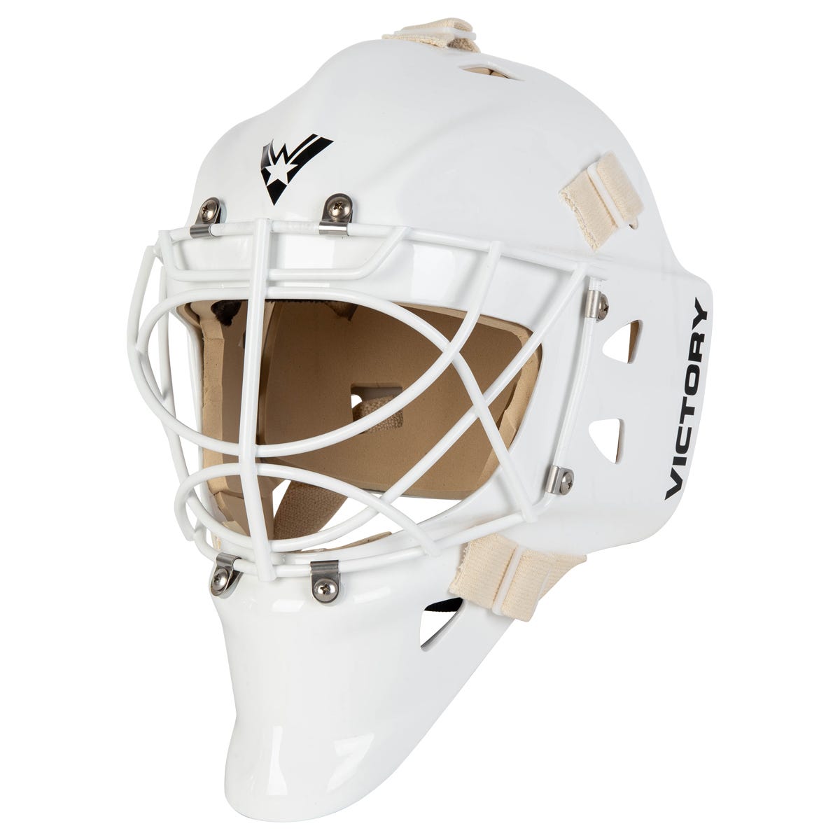 Victory Hockey Victory V10 Custom Goalie Mask in White Size Senior