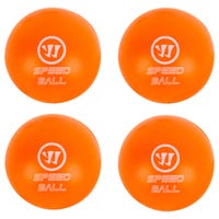 Warrior Mini Hockey Speed Ball - 4 Pack - '18 Model in Orange