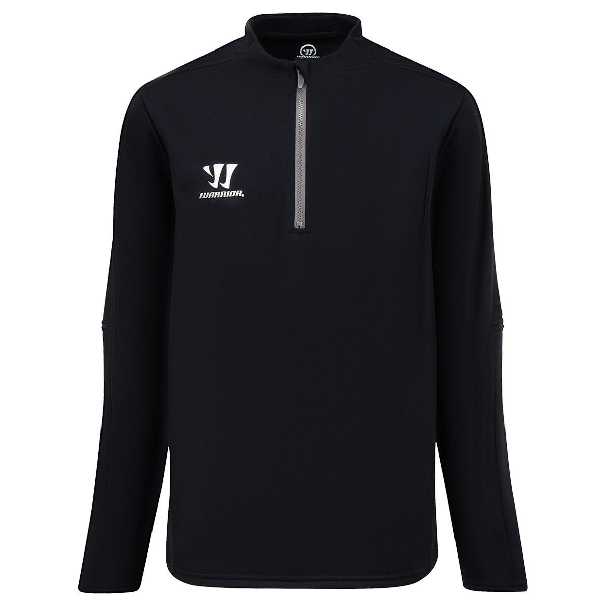 Warrior Covert Hybrid Junior Quarter Zip Pullover | 100% Polyester in Black Size X-Small