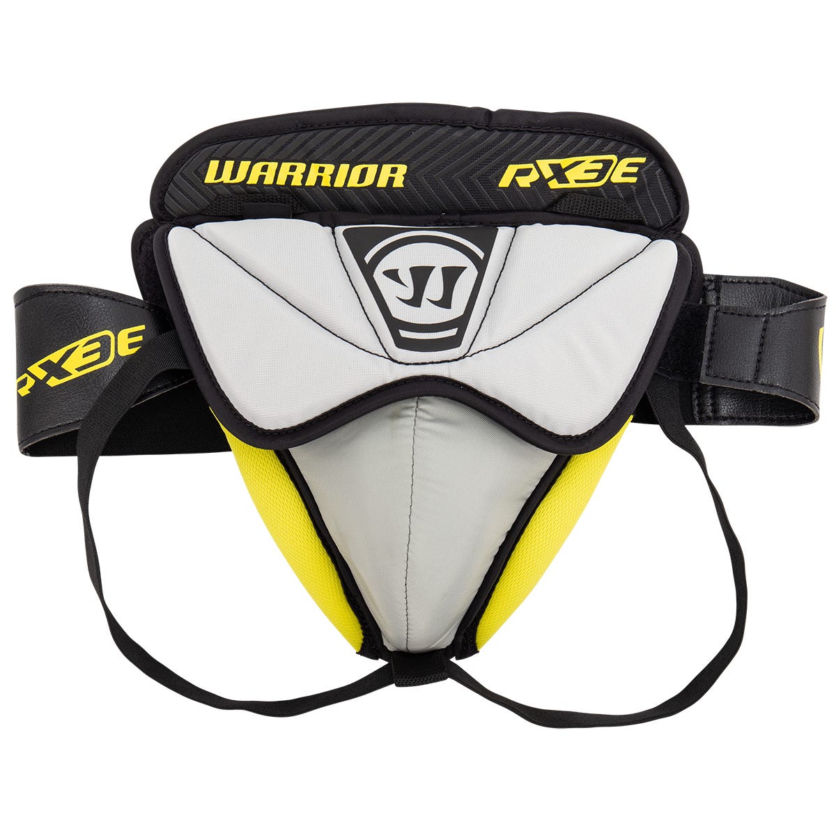 "Warrior Ritual X3 E Goalie Jock in Black/Grey Size Intermediate"