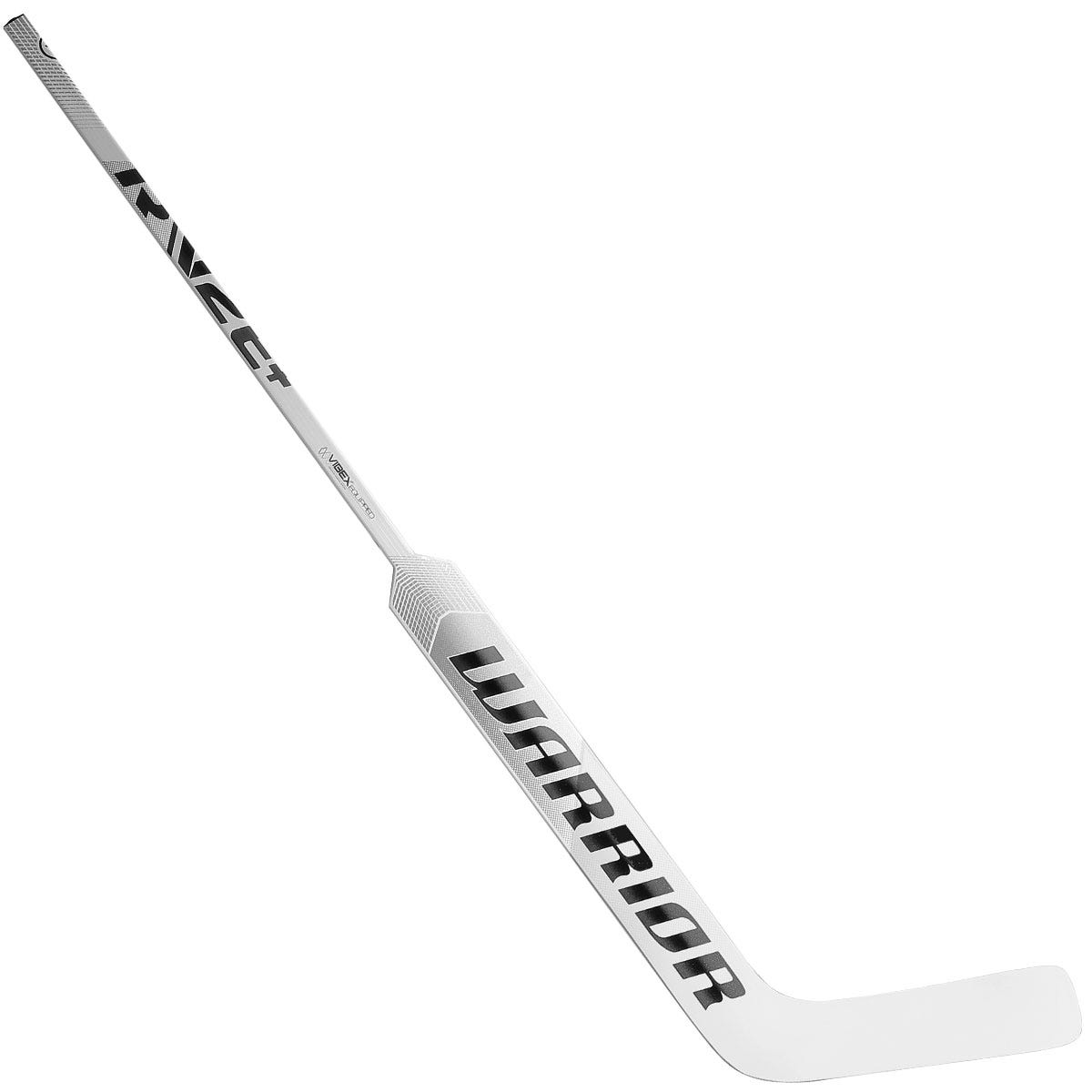 Warrior Ritual V2 E+ Intermediate Goalie Stick in White/Black Size 23.5in