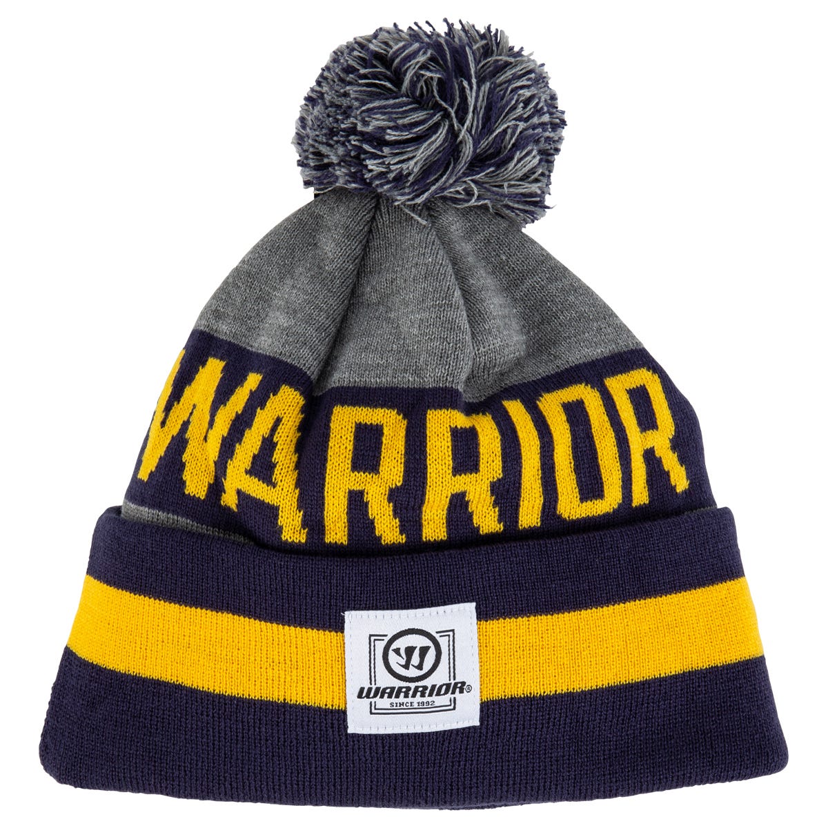 "Warrior Toque Beanie | 100% Acrylic in Navy/Gold"