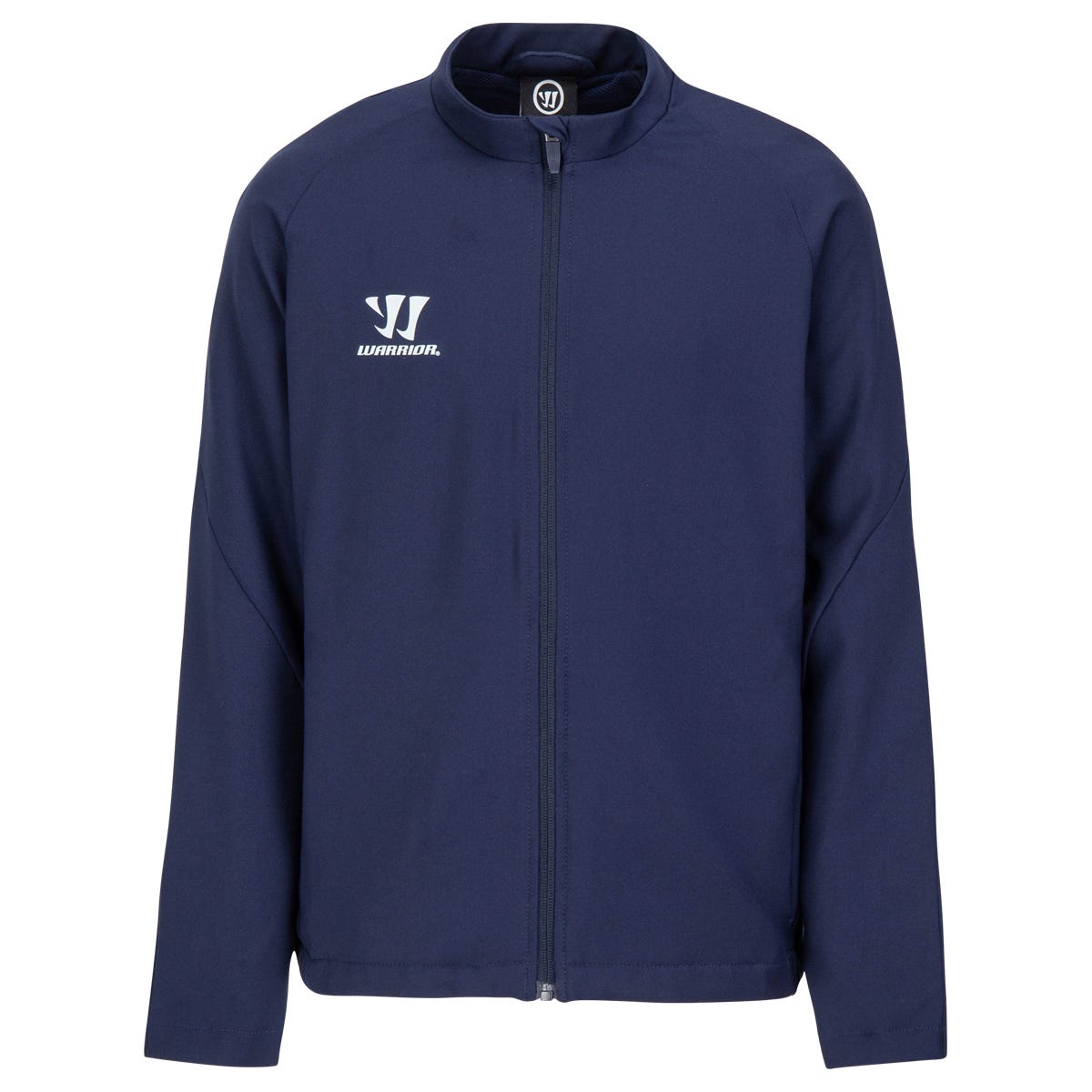 "Warrior Alpha X Presentation Junior Full Zip Jacket | 100% Polyester in Navy Size Medium"