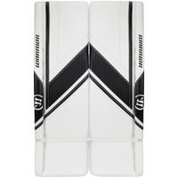 Warrior Ritual G6 Pro+ Senior Goalie Leg Pads in White/Black Size 36+1.5in