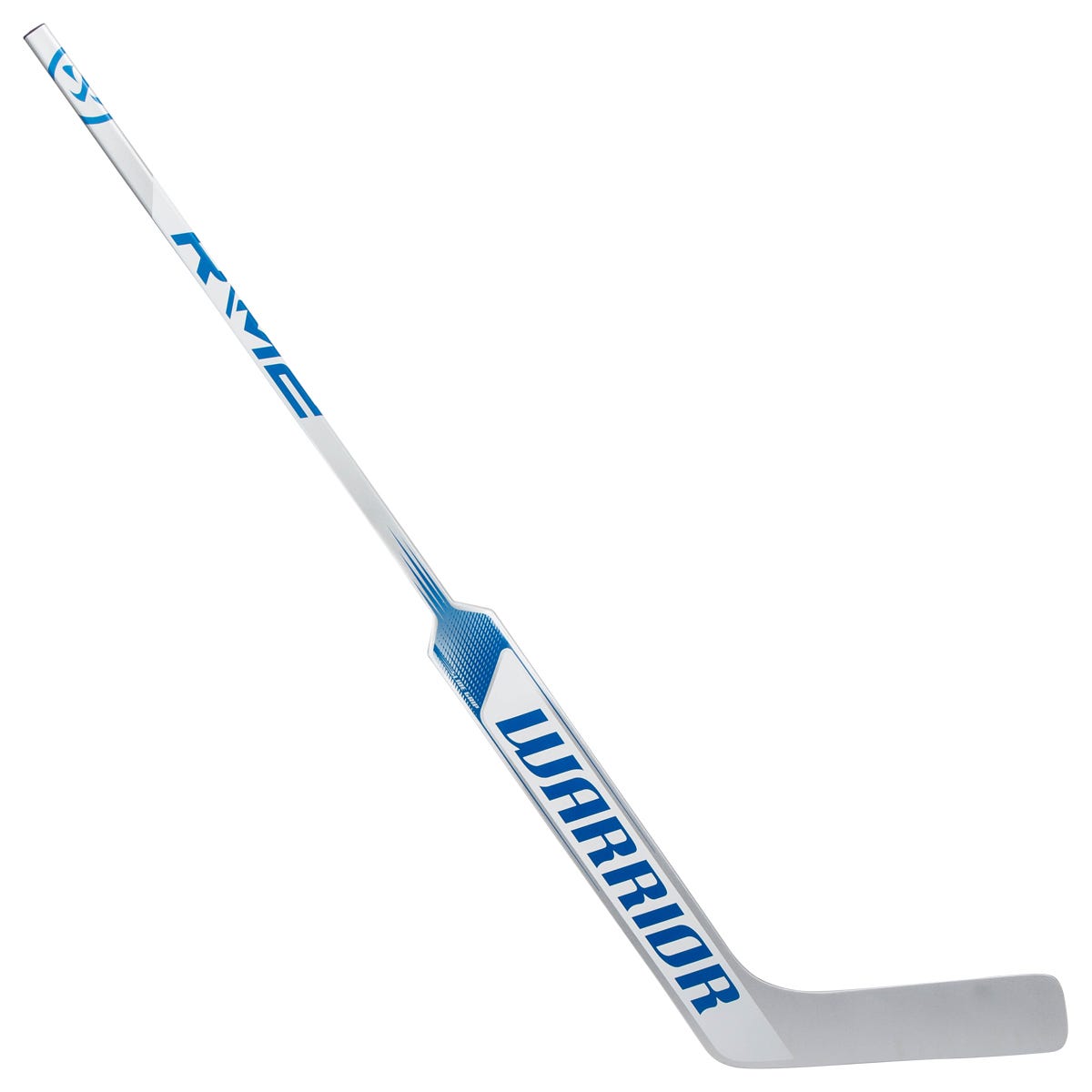 Warrior Ritual M2 E Intermediate Goalie Stick in Silver/Blue Size 23.5in