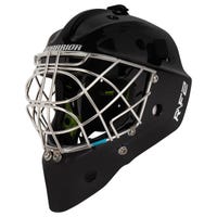 Warrior Ritual R\F2 E Junior Certified Cat Eye Goalie Mask in Black