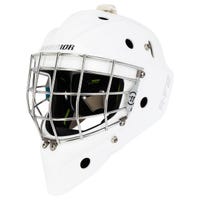 Warrior Ritual R\F2 E+ Junior Certified Straight Bar Goalie Mask in White