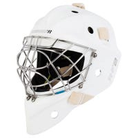 Warrior Ritual R\F2 E+ Senior Certified Cat Eye Goalie Mask in White Size Medium/Large